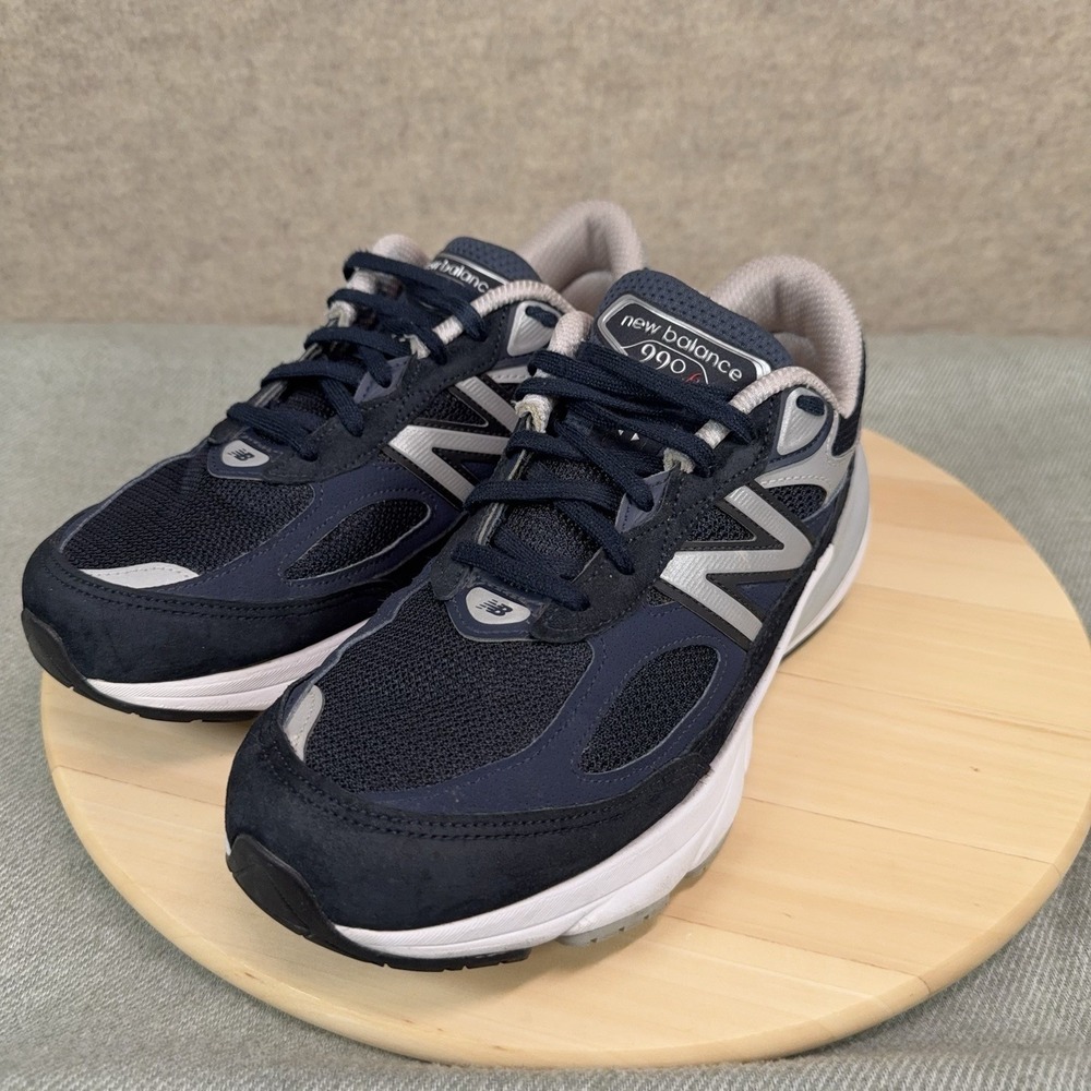 New Balance 990v6 Navy Blue Silver Womens Size 9 Running Shoes W990NV6